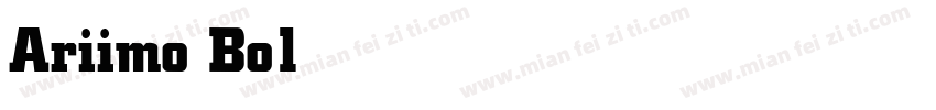 Ariimo Bold字体转换